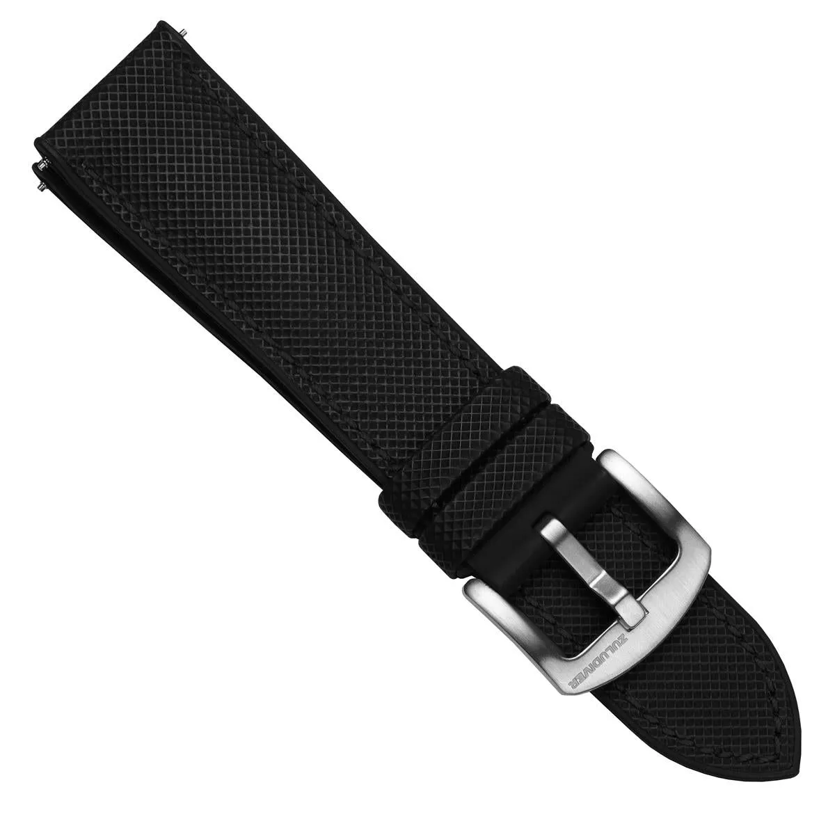 ANVIL FKM Rubber Watch Strap - Black / Red