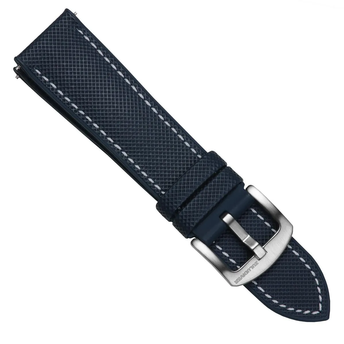 ANVIL FKM Rubber Watch Strap - Black / Red