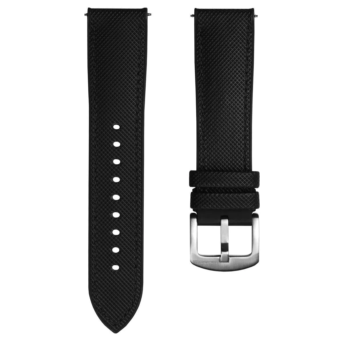 ANVIL FKM Rubber Watch Strap - Black / Red