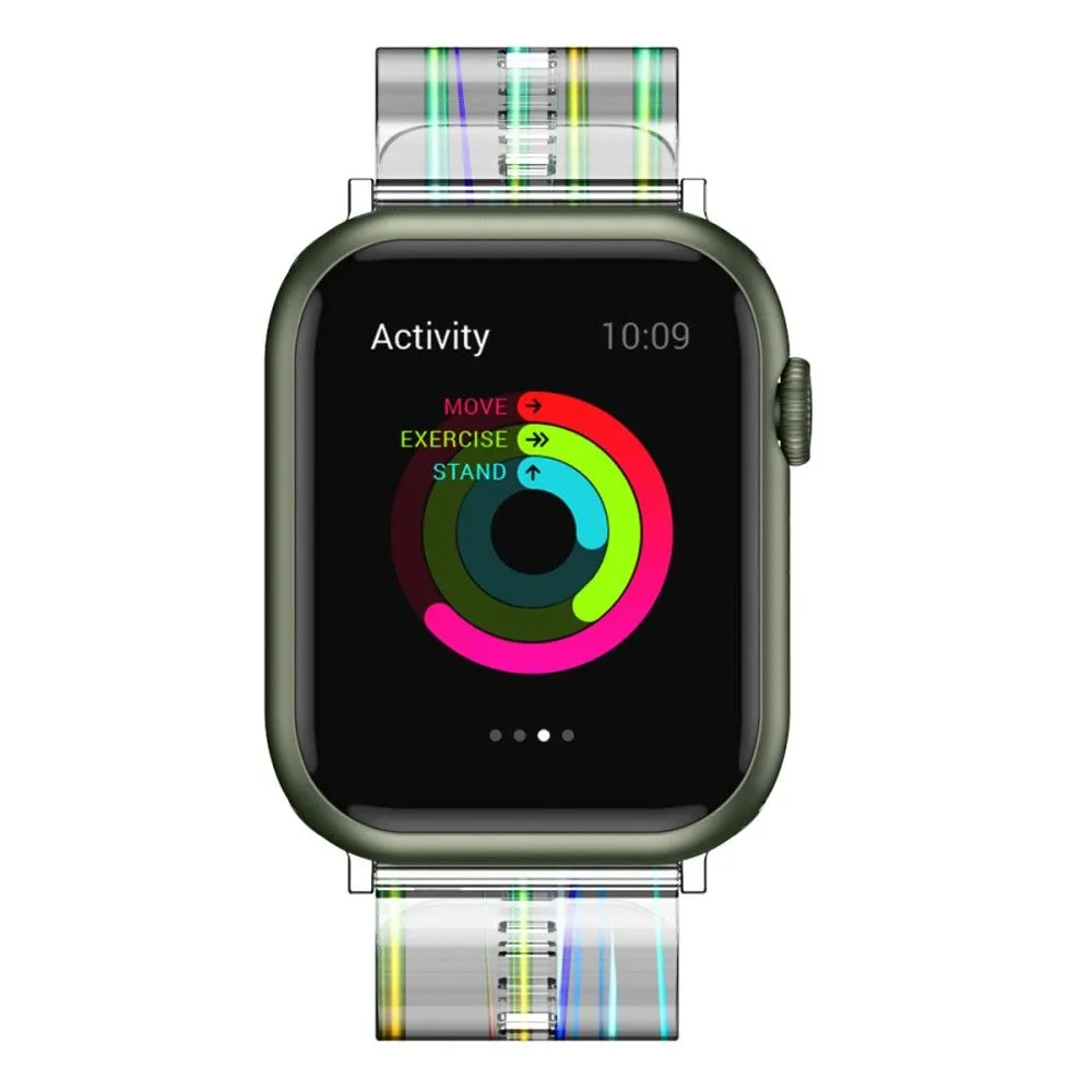 Apple Watch (45mm) flexible transparent watch strap -  Transparent Blue