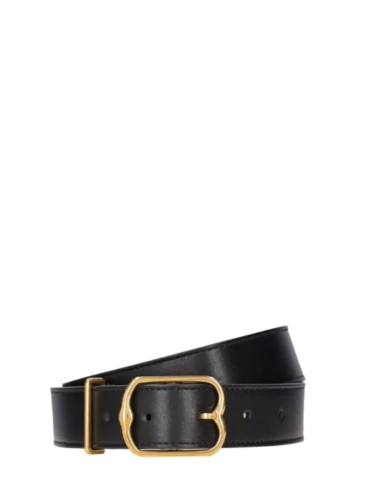Bally   30mm Emblem Buckle leather belt 