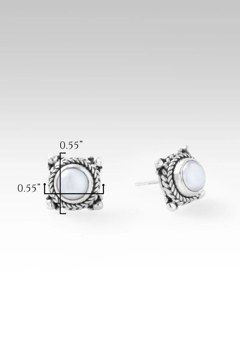 Be Still Earrings™ in Freshwater Pearl