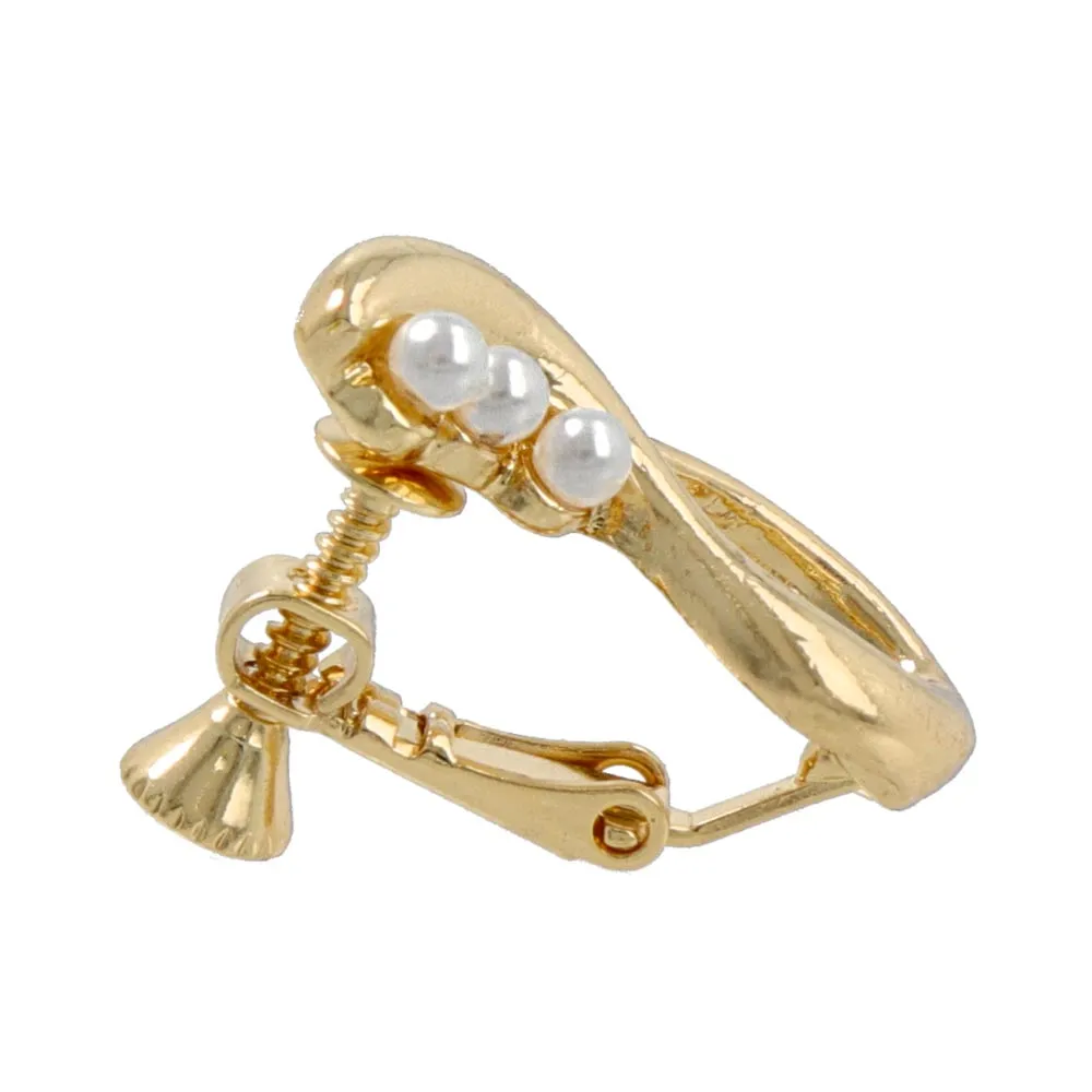 Chunky Wave Clip On Earrings
