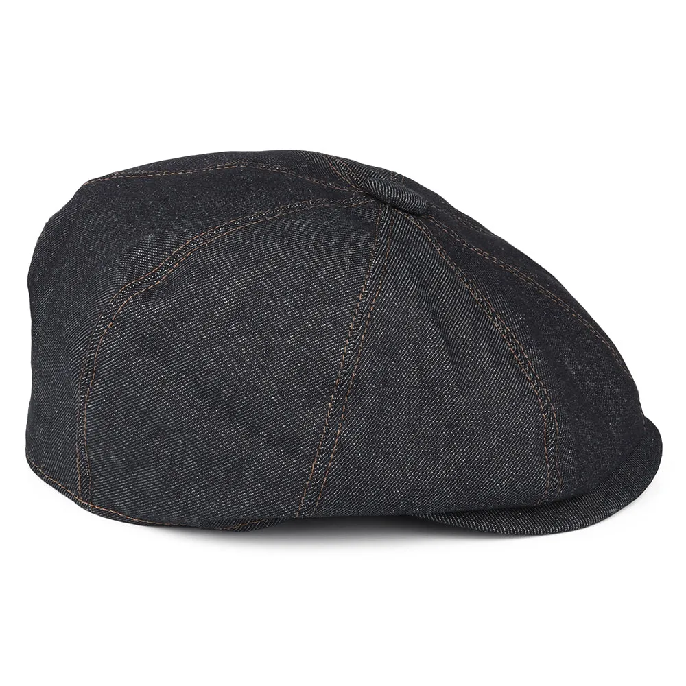 Denim Newsboy Cap - Dark Blue