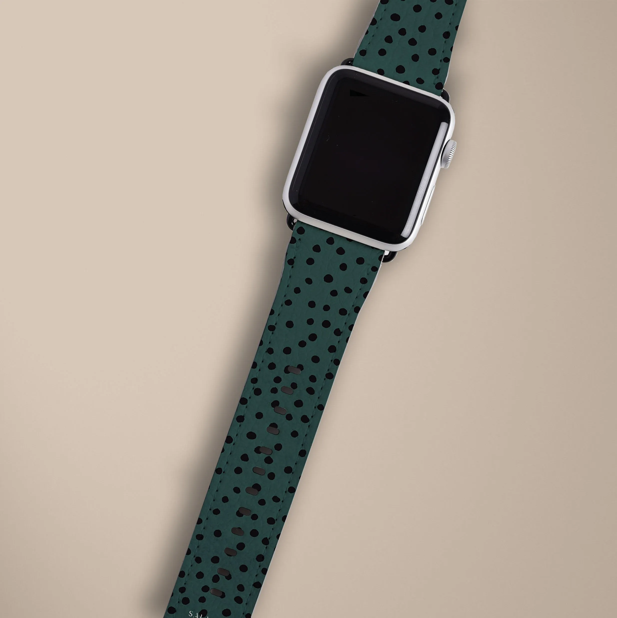 Green Polka Dots Watch Strap