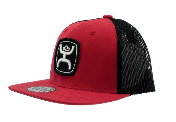 Hooey "Zenith" Red Trucker Snap Back Hat 2224T-RDBK