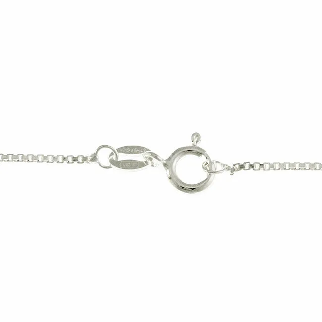 Jewelry Trends Sterling Silver with Purple Amethyst Quaternary Knot Pendant on 18 Inch Box Chain Necklace