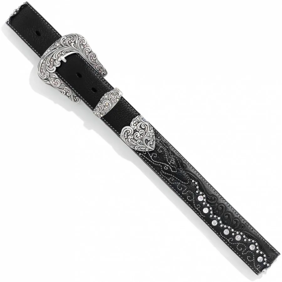Justin Women's Kaitlyn Crystal Belt C50493 Black FW22