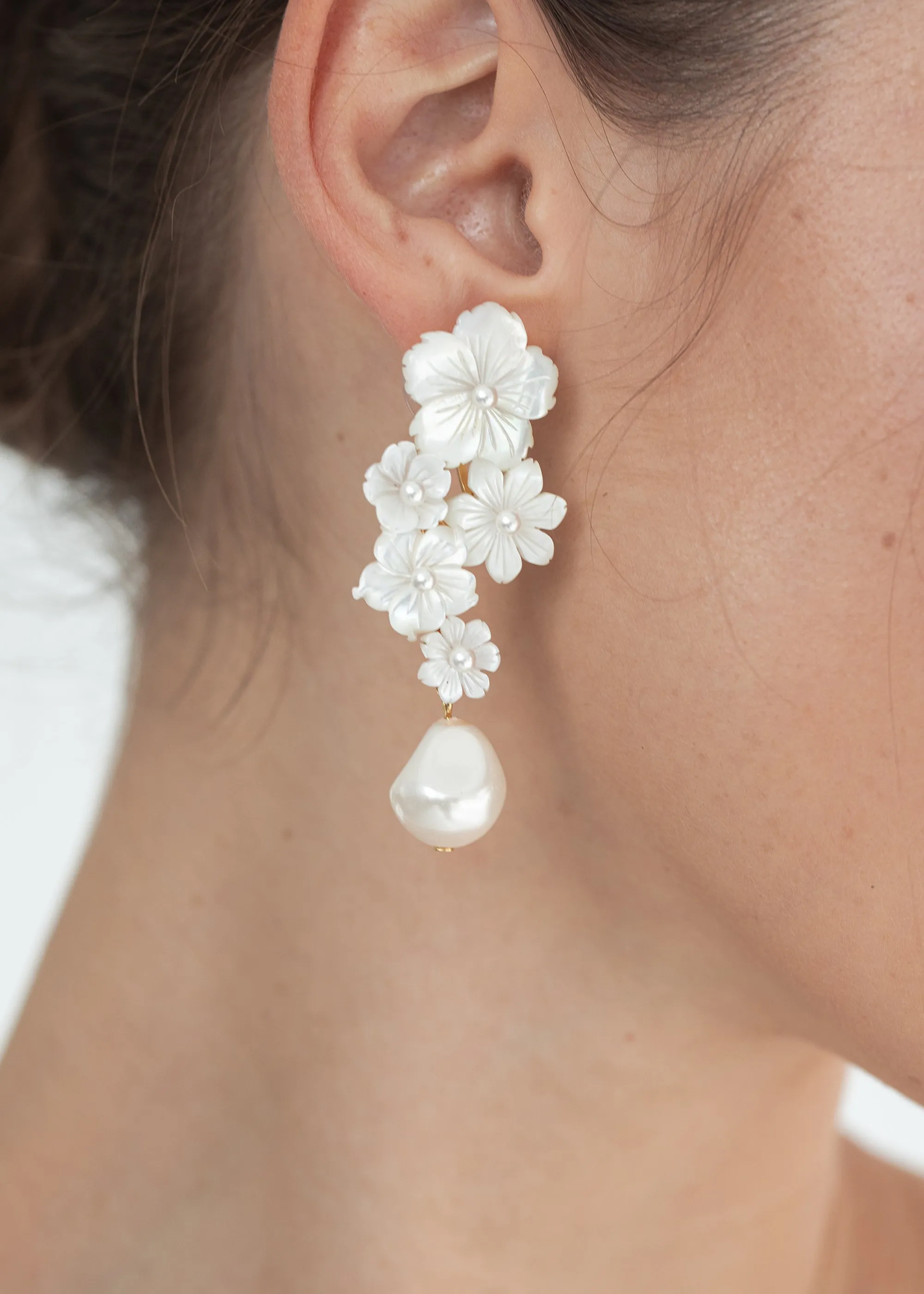 Makenzie Earrings -- Mother of Pearl