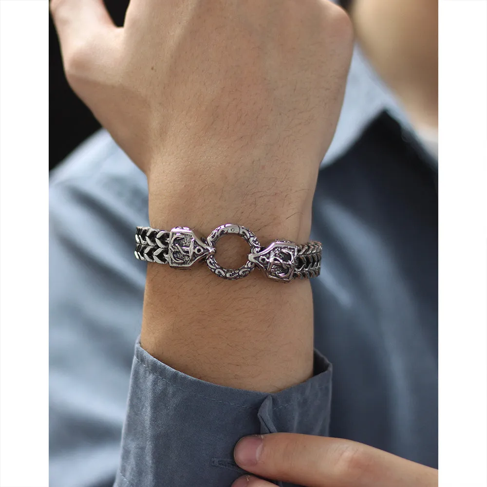 Men's Fashion Hiphop Anchor Bracelet