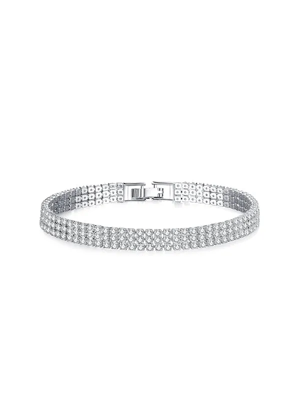 One /Two/ Three Rows full zircon Bracelets