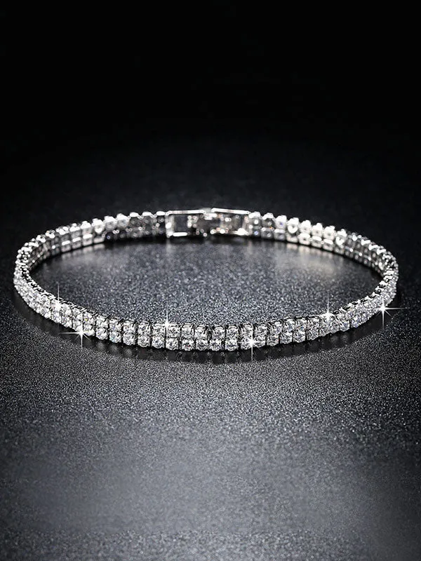 One /Two/ Three Rows full zircon Bracelets