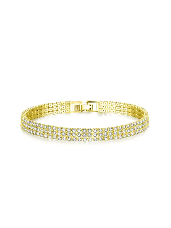 One /Two/ Three Rows full zircon Bracelets
