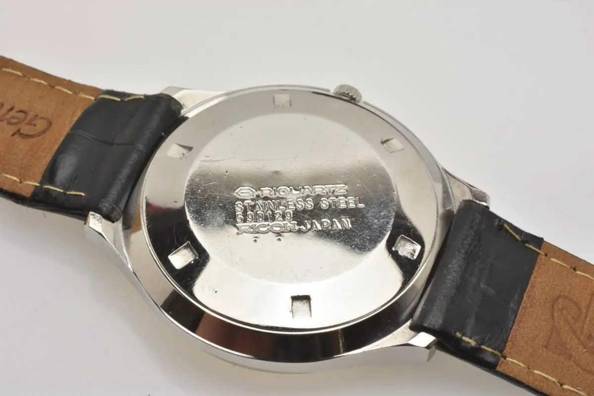 Ricoh Watch Quartz 59 Movement Vintage Antique Operation Goods Beautiful
