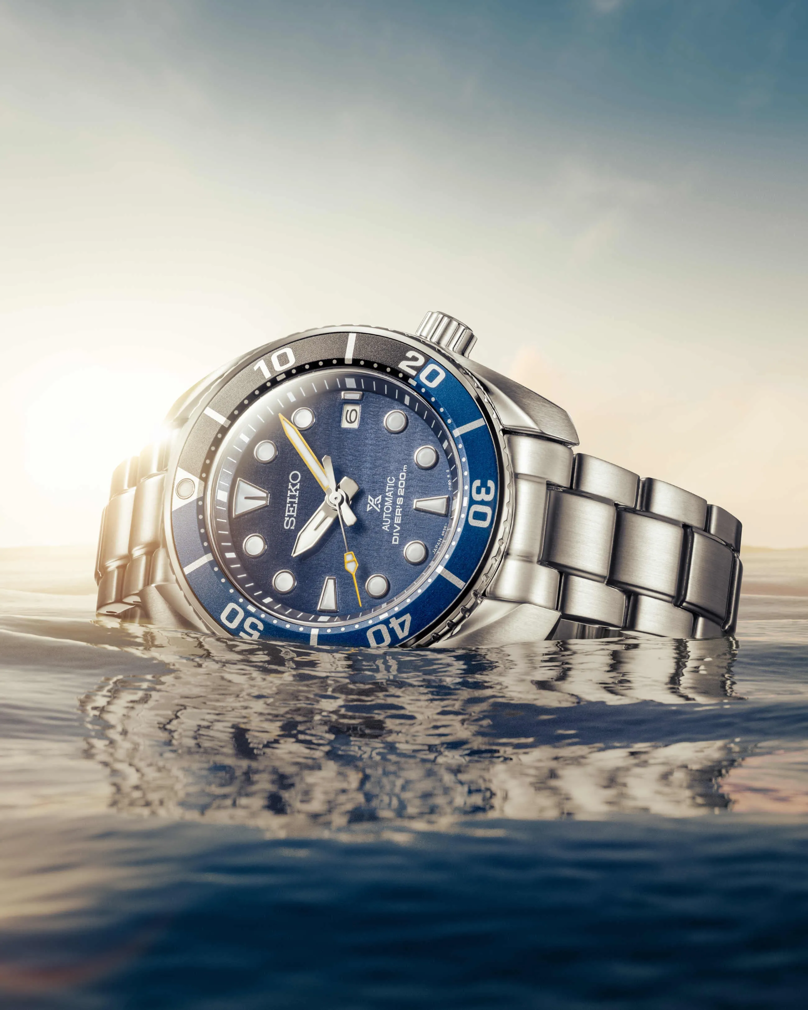 Seiko Prospex Noosa by Night Limited Edition Silver and Blue Men's Watch SPB347J