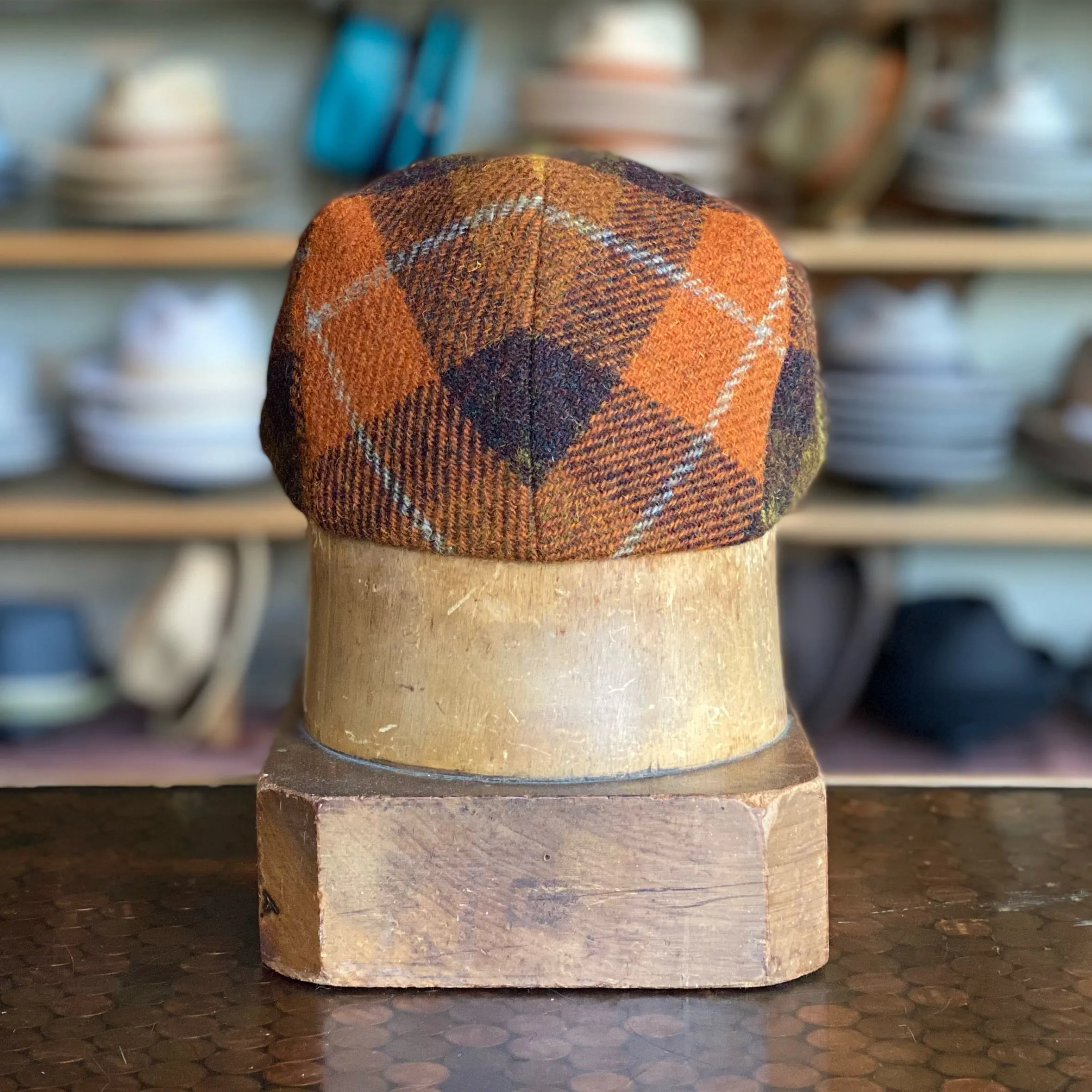 Seventies Plaid Flat Cap