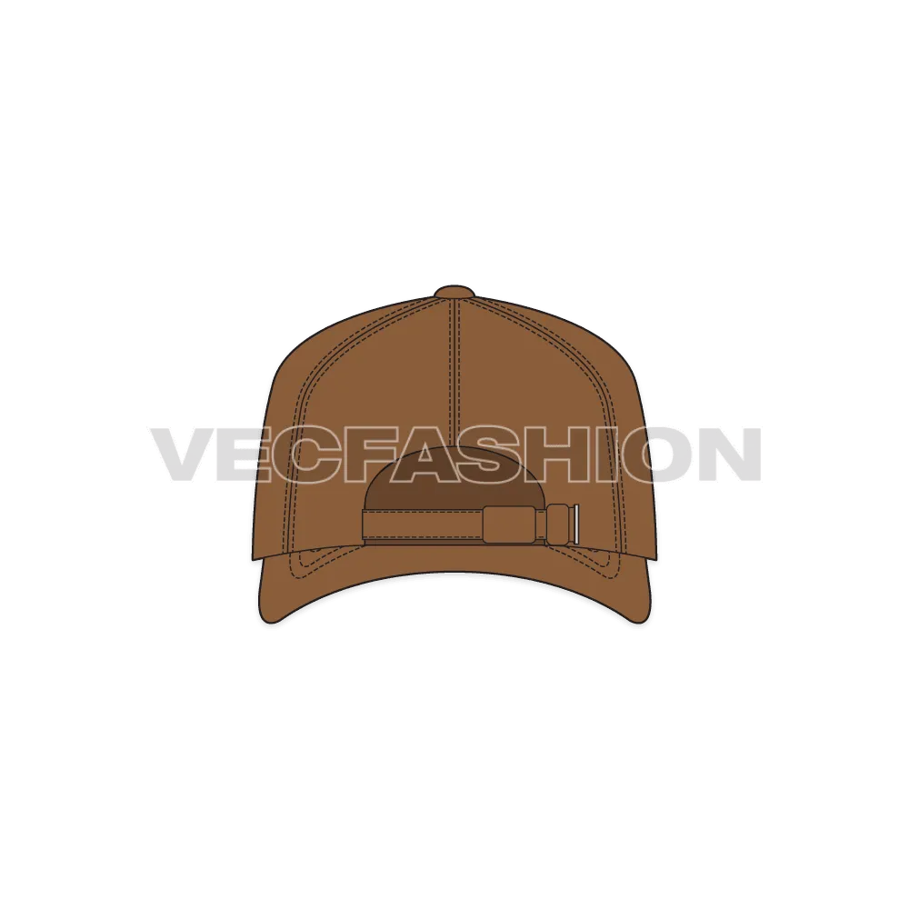 Snapback Hat with Curved Peak