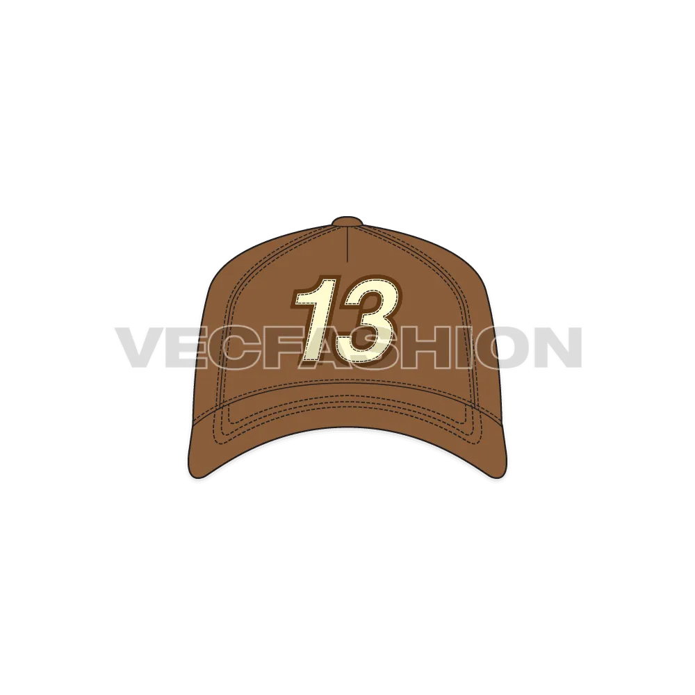 Snapback Hat with Curved Peak