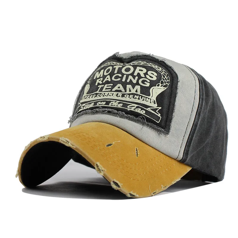 Summer Baseball Cap Motor Racing Patch