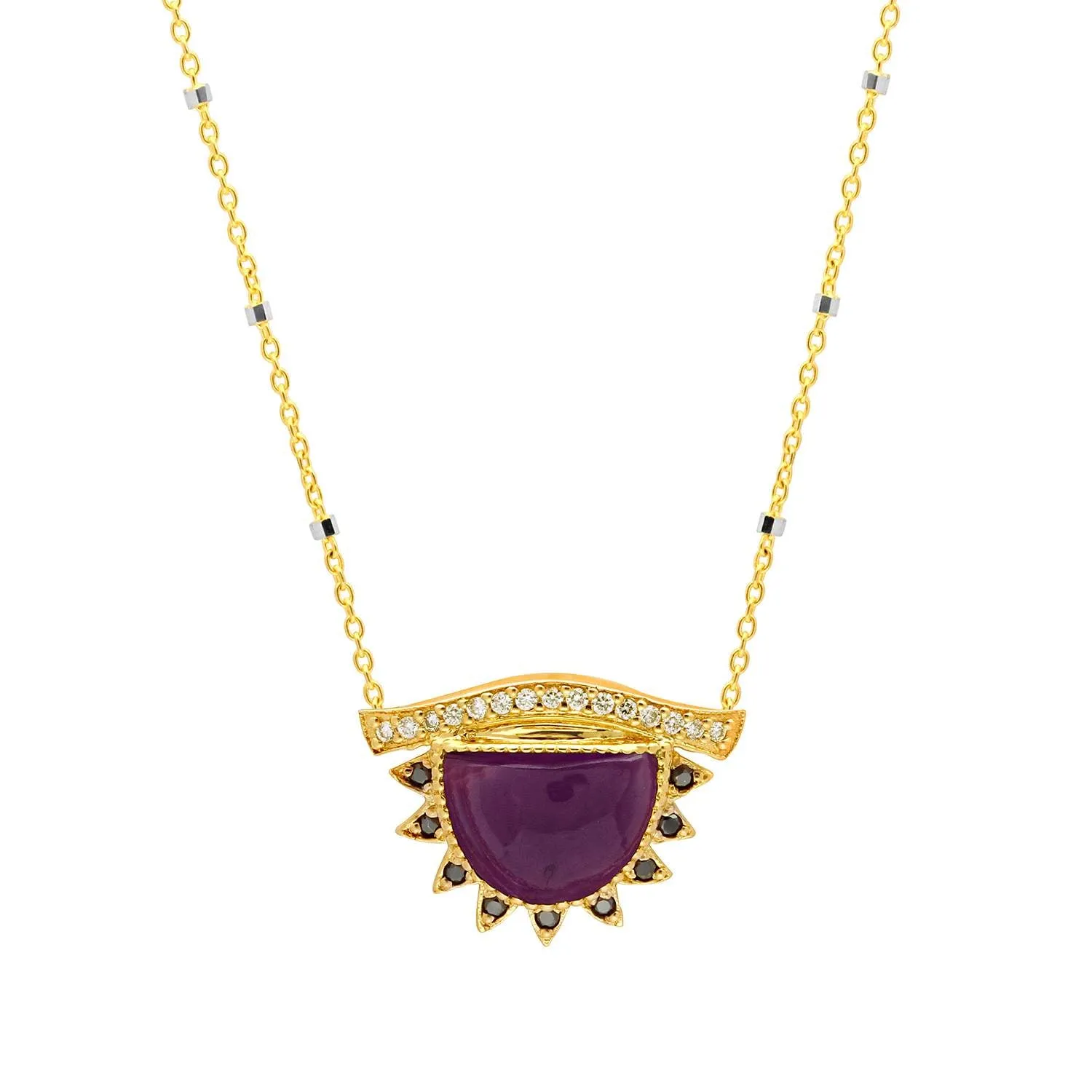 Third Eye Necklace   Amethyst