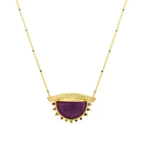 Third Eye Necklace   Amethyst