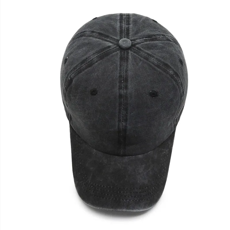Unisex Cap Plain Color Washed Cotton Baseball Cap Men & Women Casual Adjustable Outdoor Trucker Snapback Hats Dropshipping