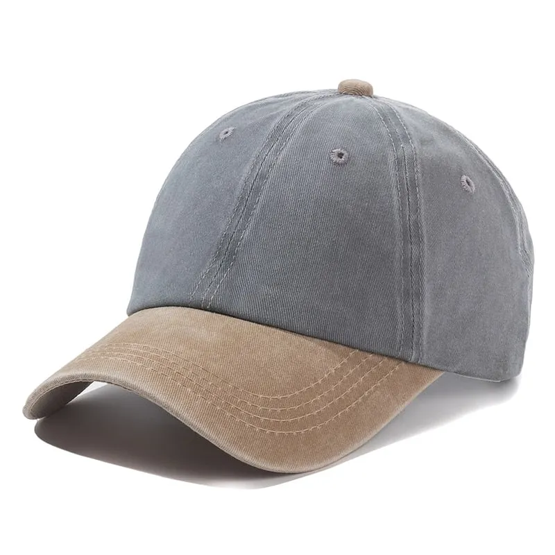Unisex Cap Plain Color Washed Cotton Baseball Cap Men & Women Casual Adjustable Outdoor Trucker Snapback Hats Dropshipping