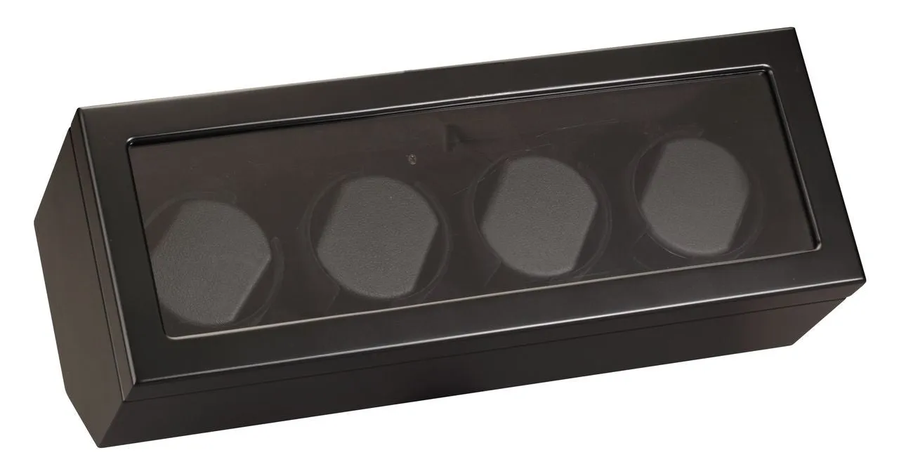 Watch Winder - Matte Black Quad
