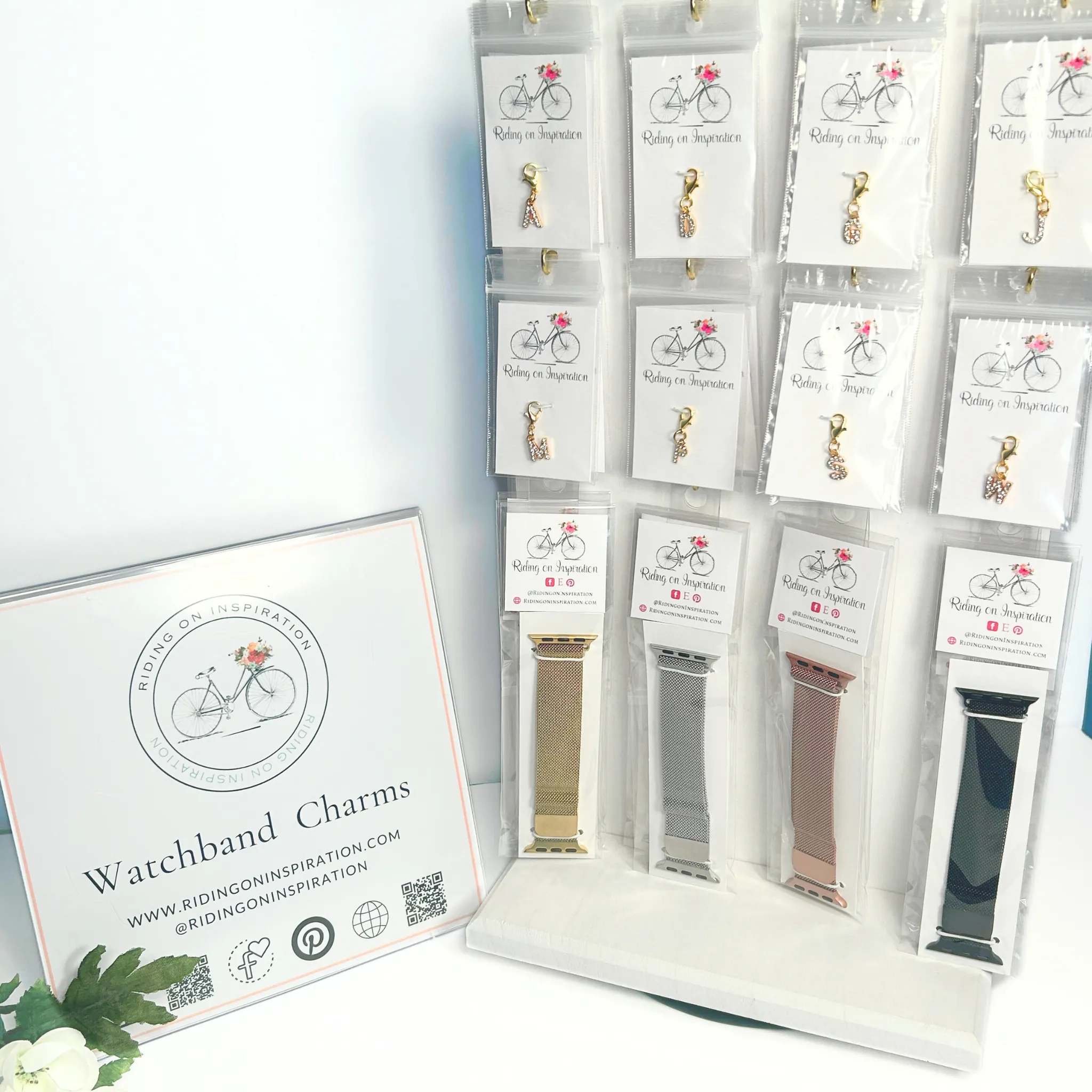 Wholesale Package Milanese Bands and Initial Charms
